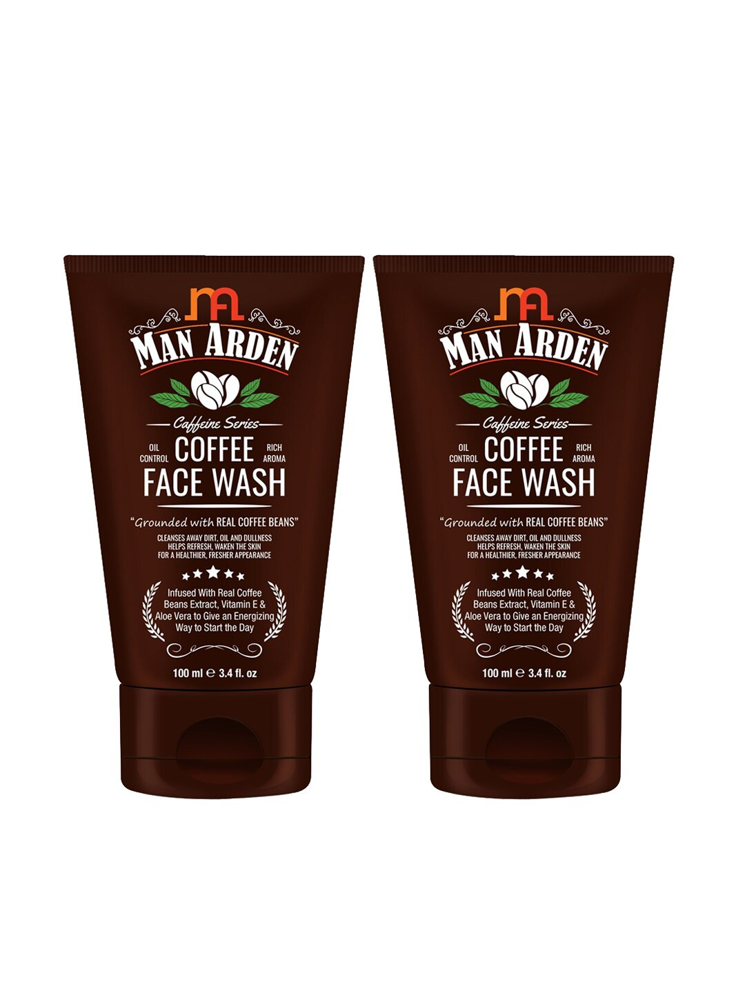 Man Arden Pack Of 2 Coffee Face Wash 100ml