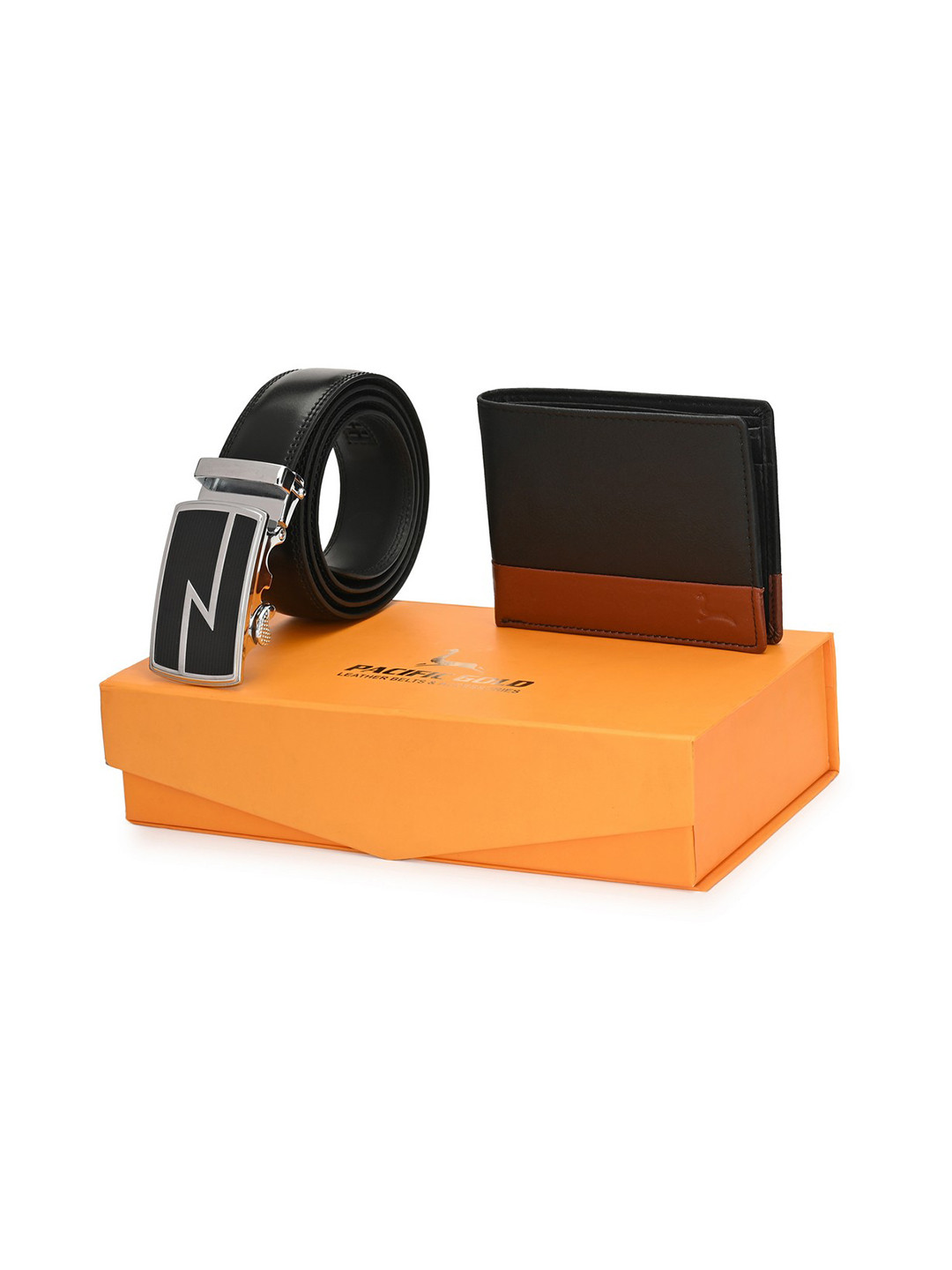 Pacific Gold Men Black Accessory Gift Set