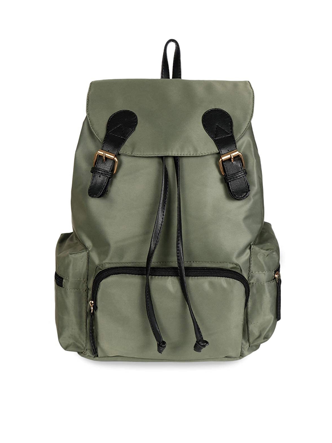 Lychee bags Women Green Solid 14 Inch Laptop Backpack