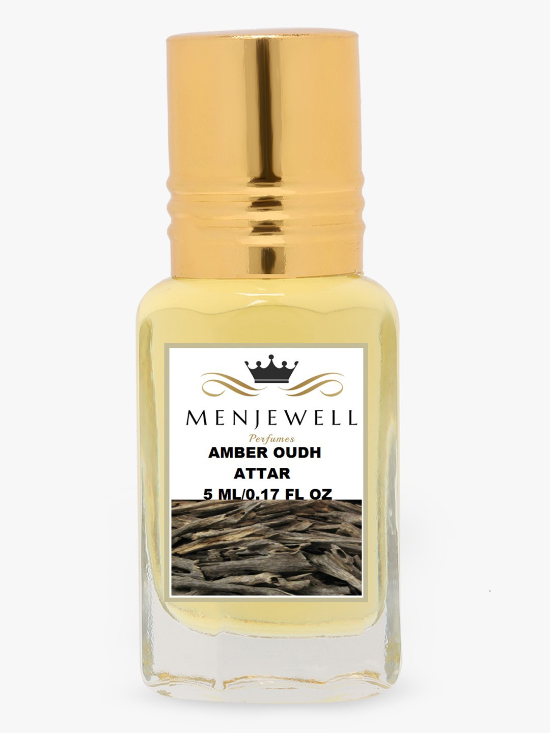 Menjewell Unisex Amber Oudh Natural Attar 5ml