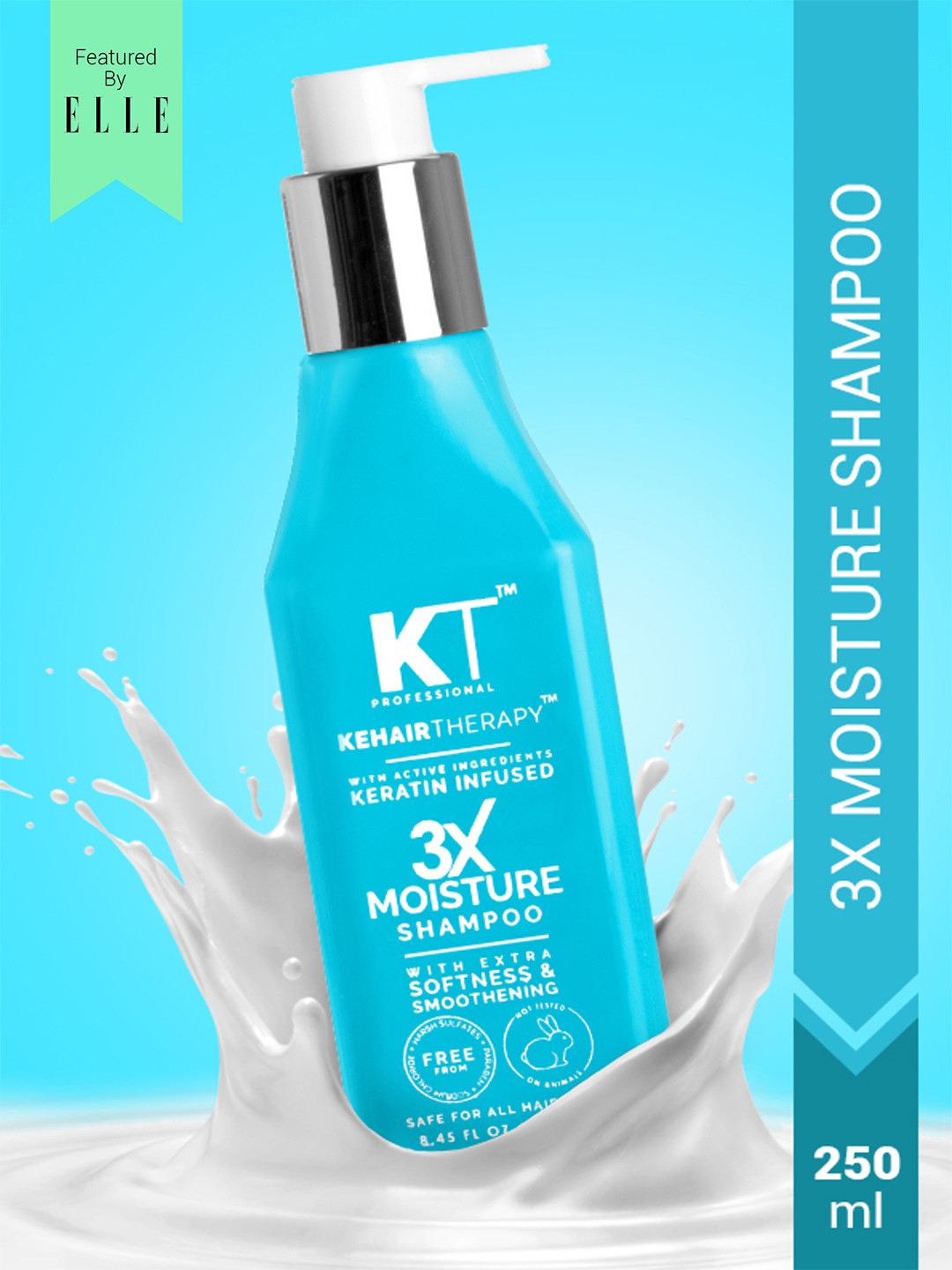 KEHAIRTHERAPY KT Professional Kehairtherapy Sulfate Free 3X Moisture Shampoo 250 ml