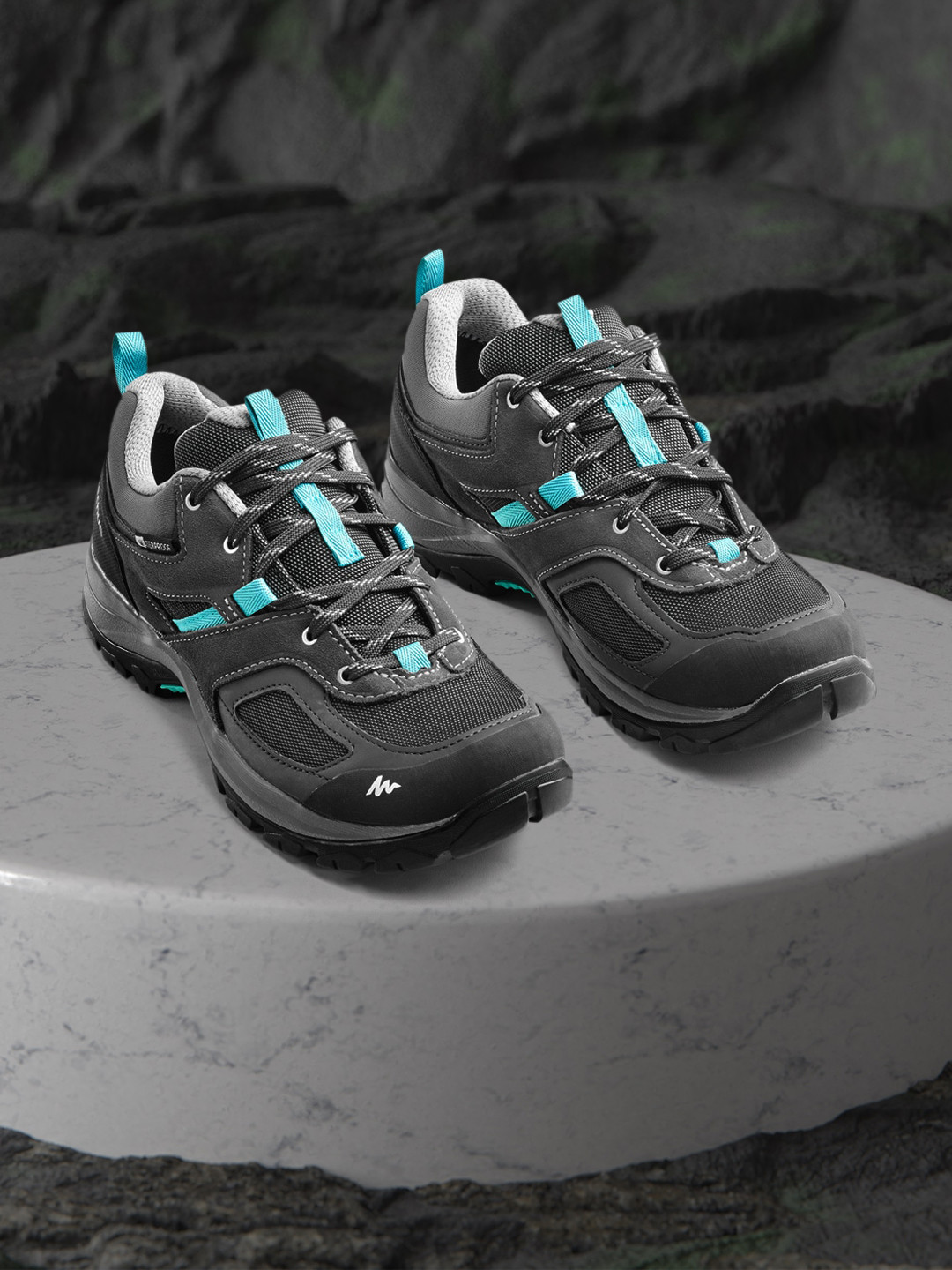 Decathlon QUECHUA Women Grey Waterproof Hiking Shoes