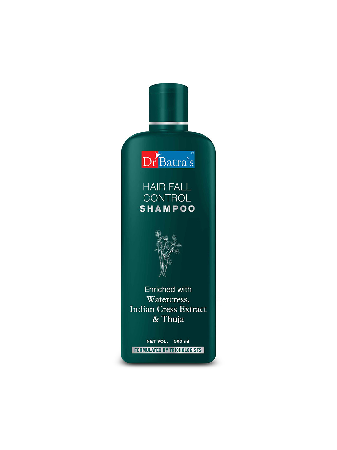 Dr. Batras Hair Fall Control Shampoo Enriched With Watercress & Indian Cress - 500 ml