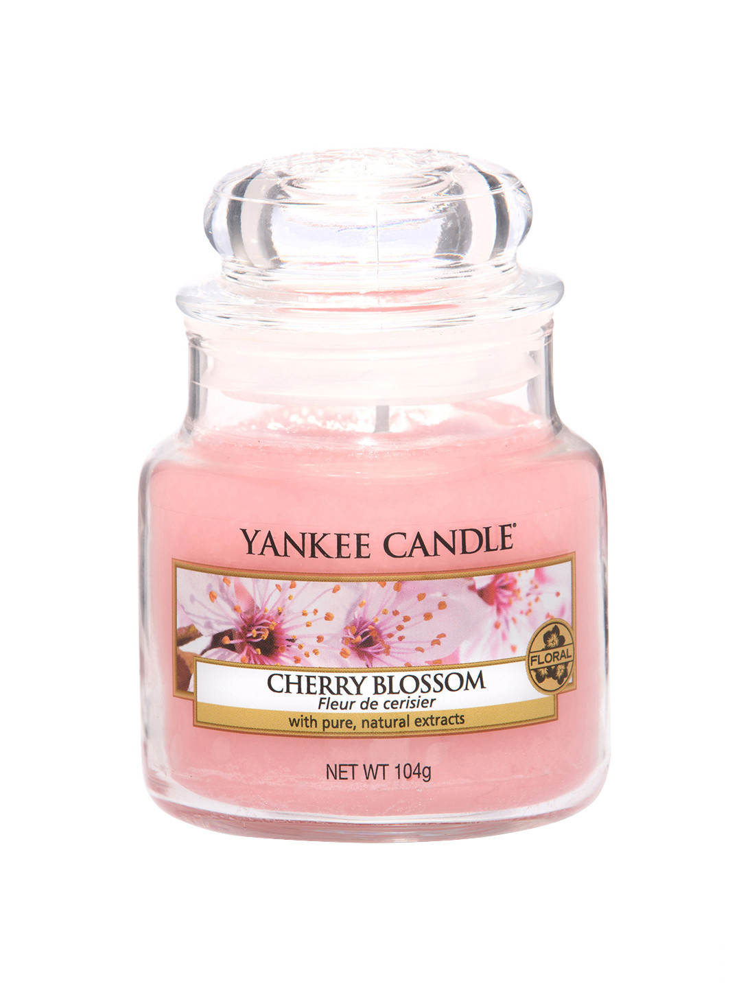 YANKEE CANDLE Pink Classic Small Jar Cherry Blossom Scented Candles