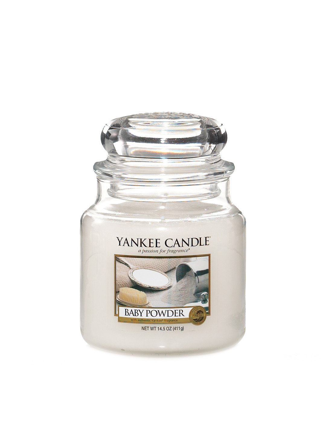 YANKEE CANDLE Baby Powder 2Pcs Scented 1 Wick Solid Geometric Regular Jar Candles