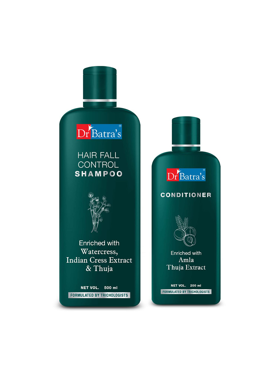 Dr. Batras Hair Fall Control Shampoo 500ml & Conditioner 200ml