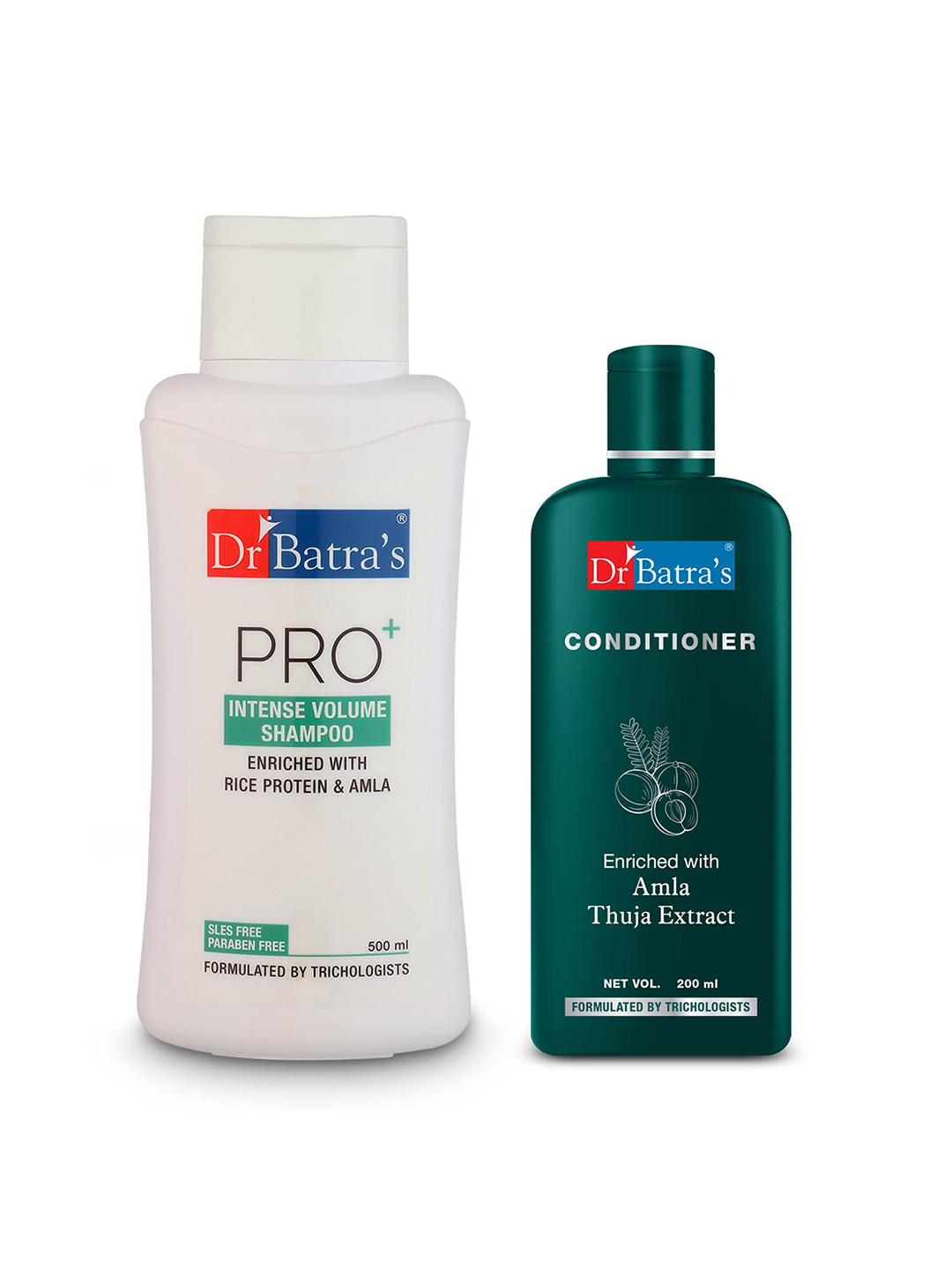 Dr. Batras Pro+ Intense Volume Shampoo 500ml & Conditioner 200ml