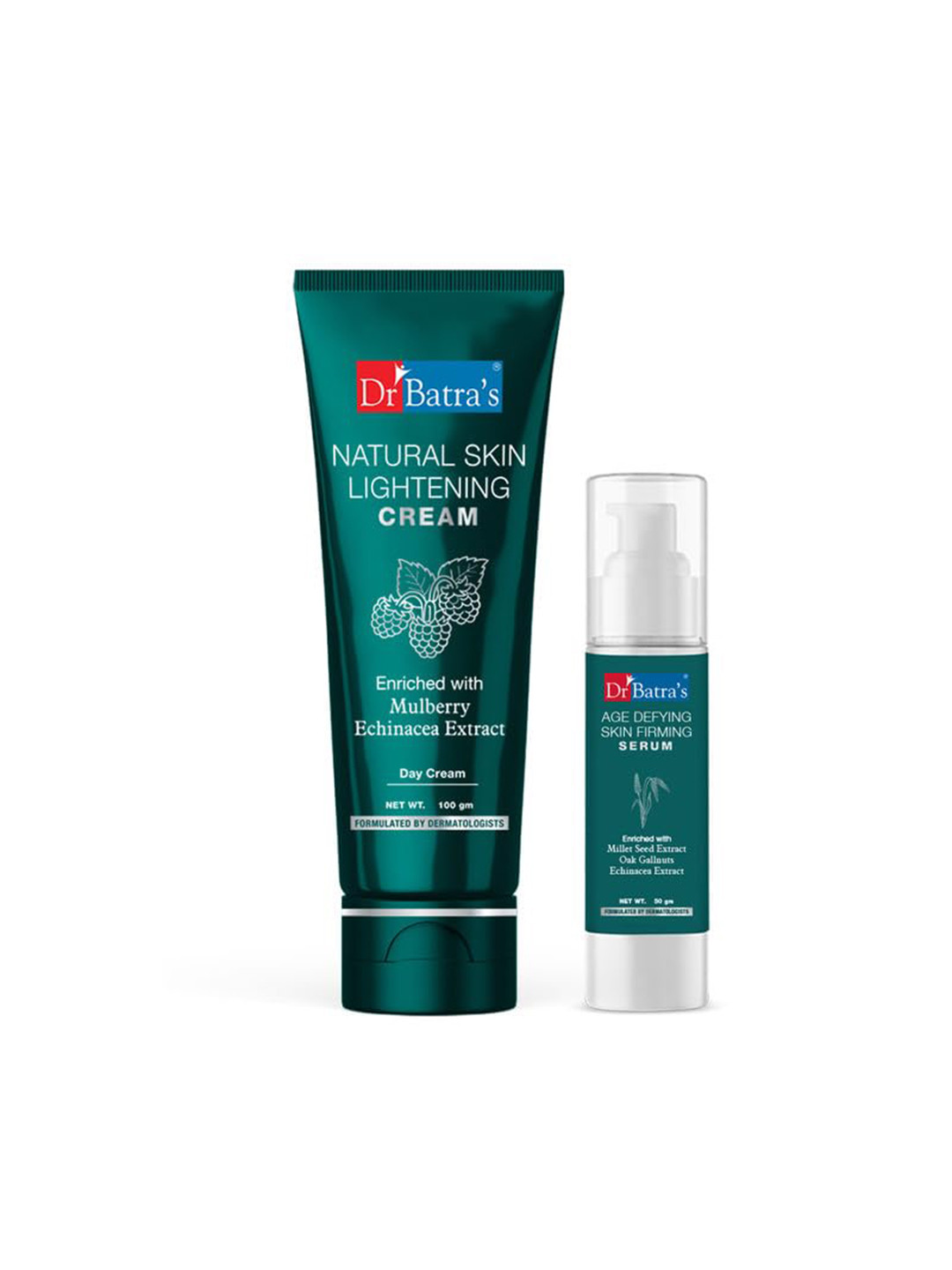 Dr. Batras Set Of Age Defying Skin Firming Serum 50g & Natural Skin Lightening Cream 100g