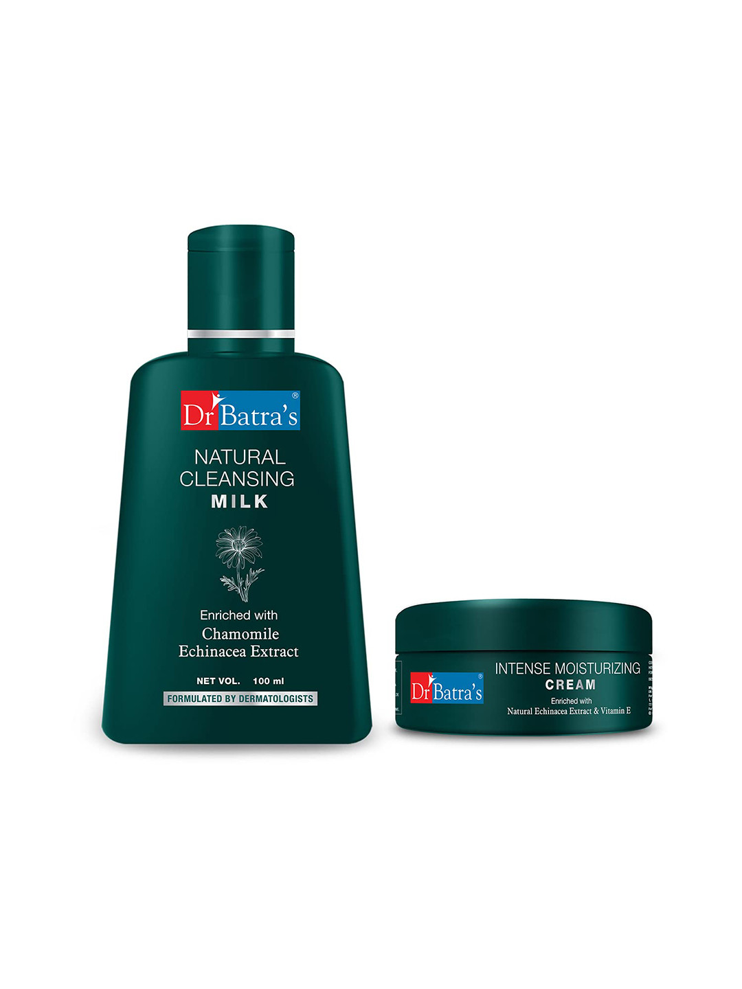 Dr. Batras Natural Cleansing Milk 100ml & Intense Moisturizing Cream 100g