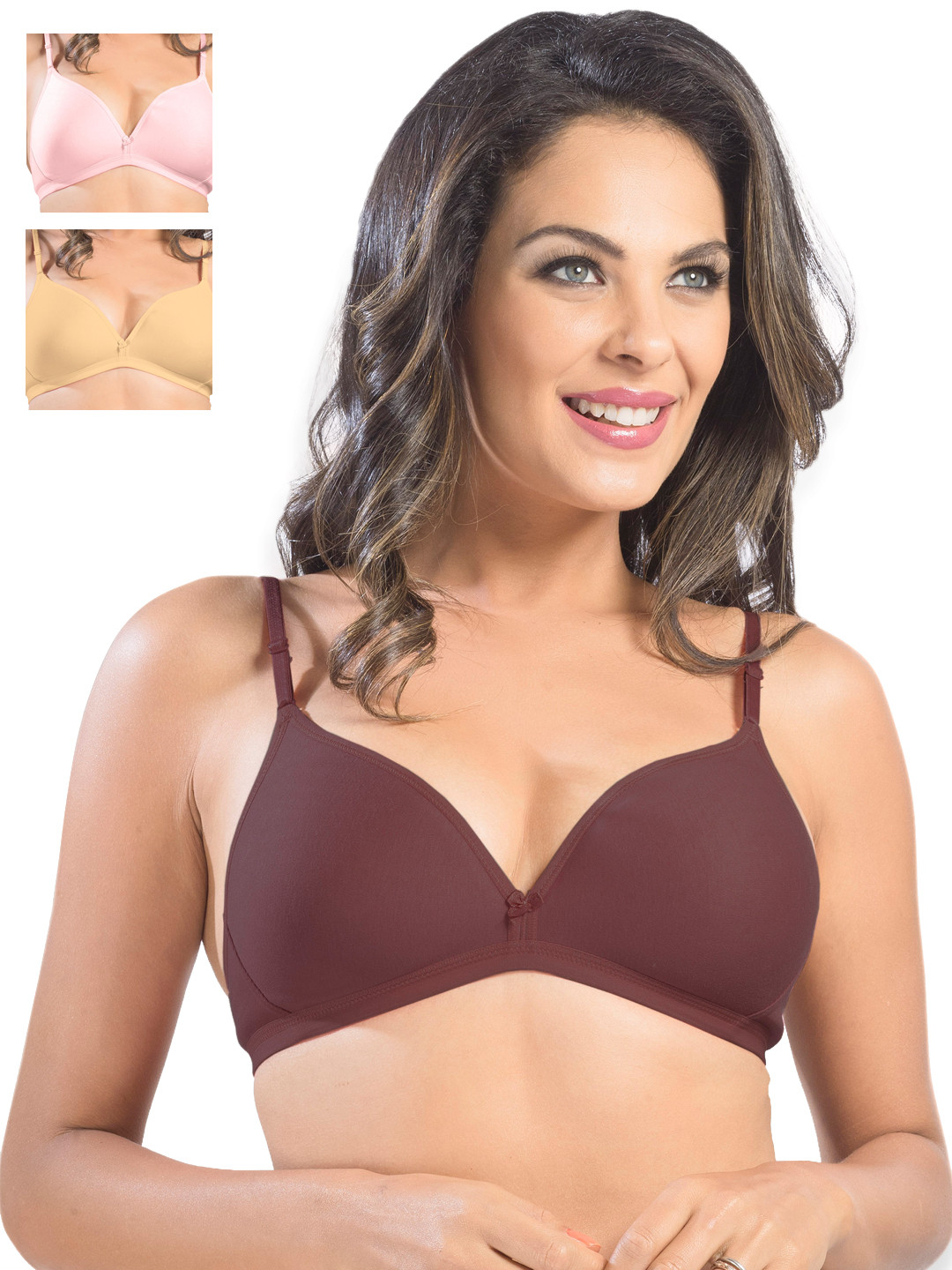 Sonari Pack of 3 Medium-Coverage Plunge Bras