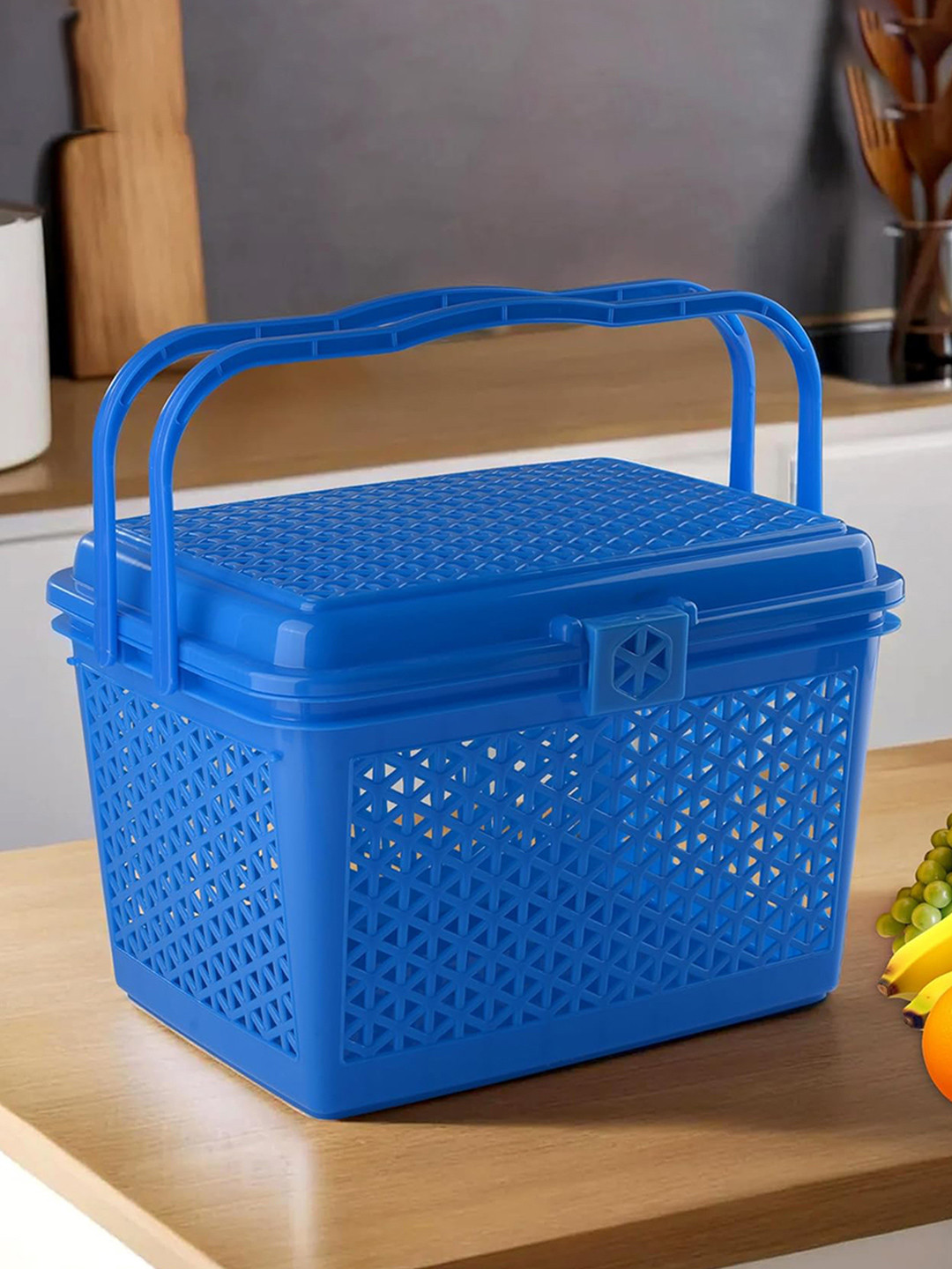 Kuber Industries Blue Basket