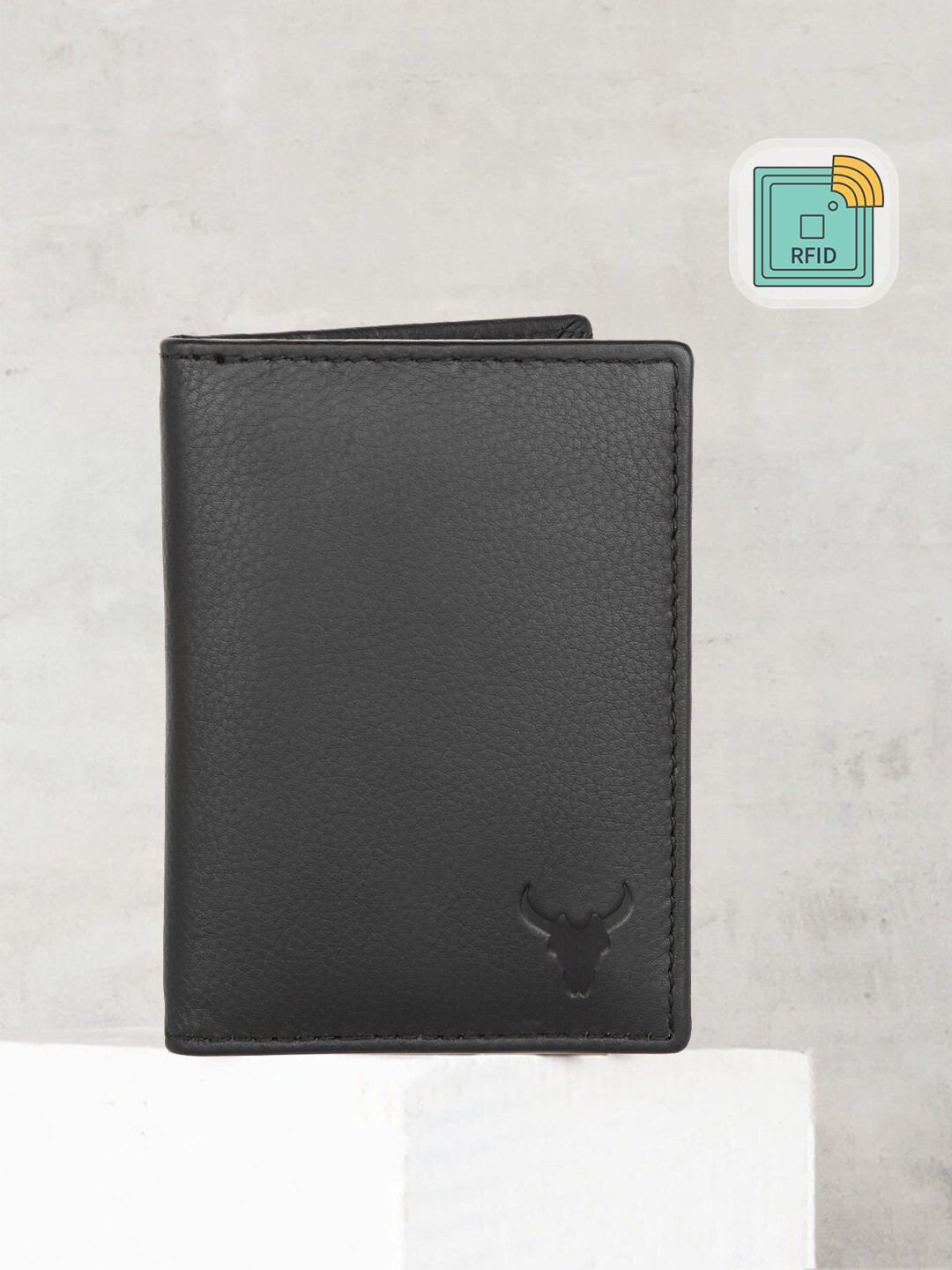 NAPA HIDE Men Black Solid Two Fold Wallet