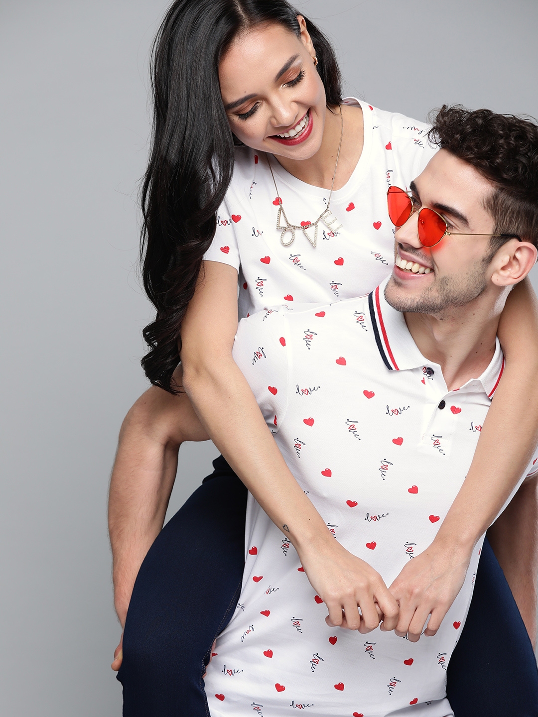 Couple t cheap shirt online myntra