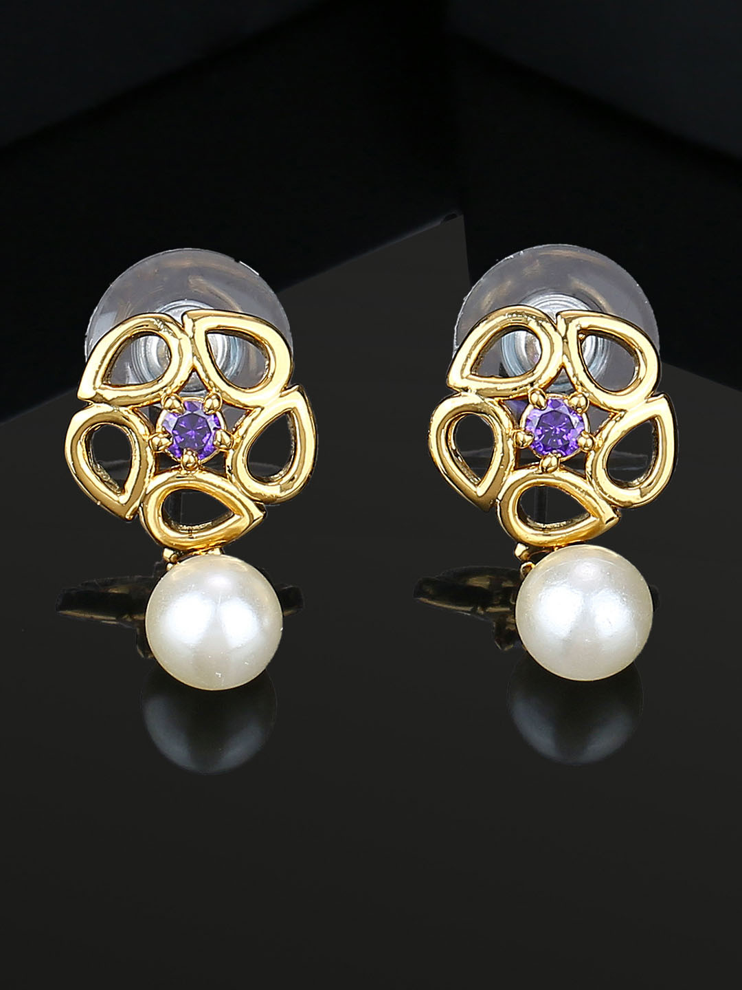 Estele Gold-Plated Square Studs