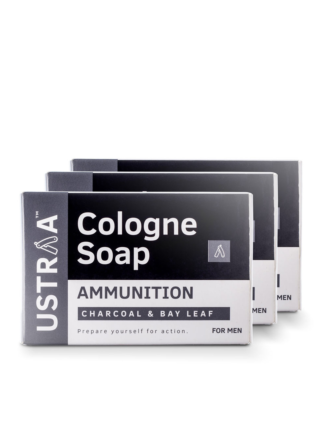 Ustraa Set Of 3 Ammunition Cologne Soaps