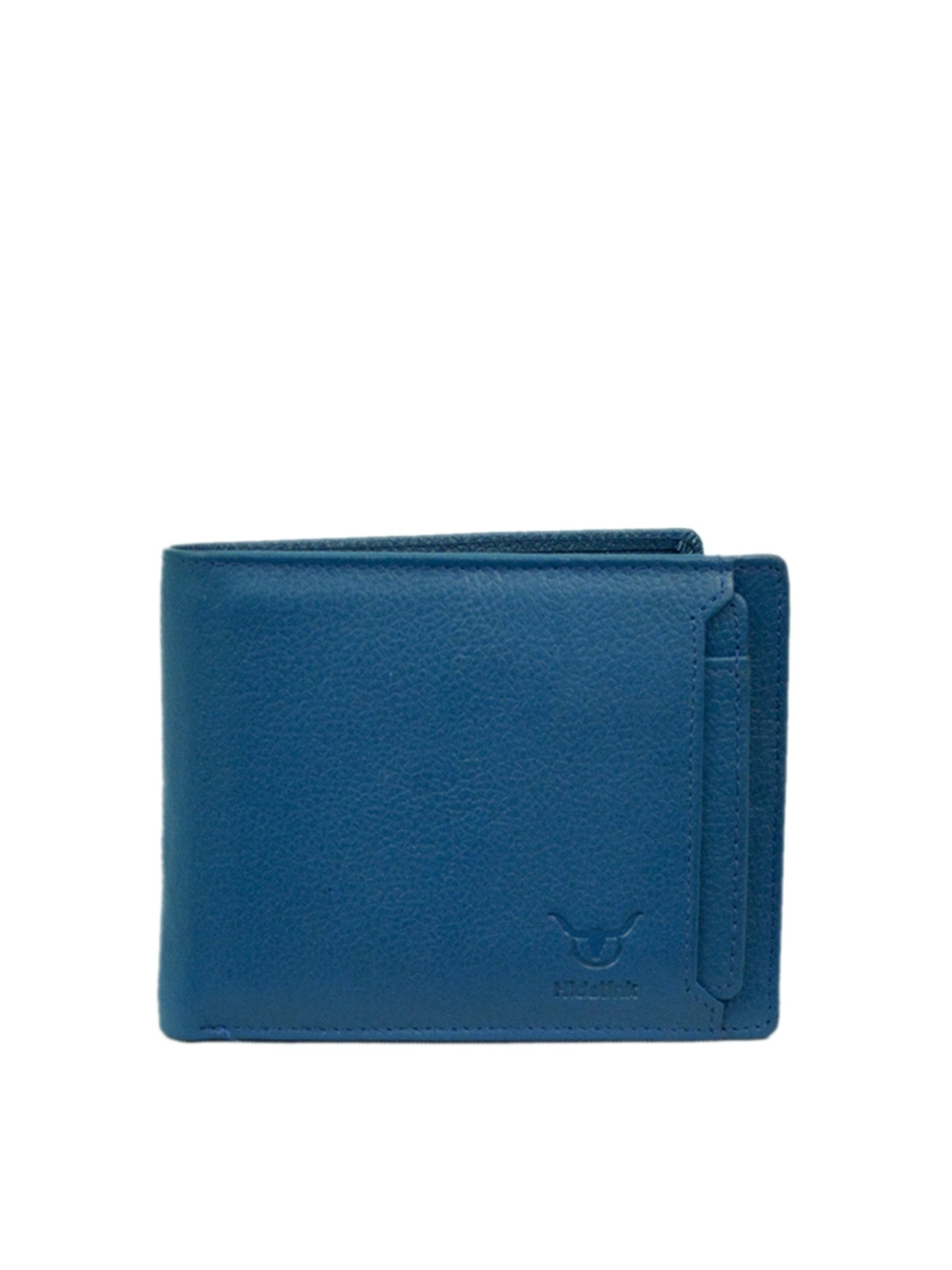 Hidelink Men Blue Genuine Leather Wallet