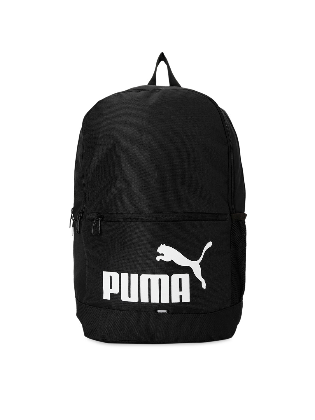 Puma Unisex Black Brand Logo Backpack