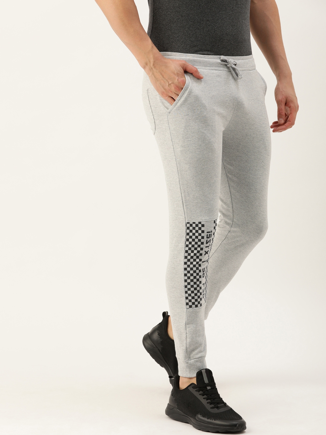 Buy The Indian Garage Co Men Grey Solid Slim Fit Jogger - Track