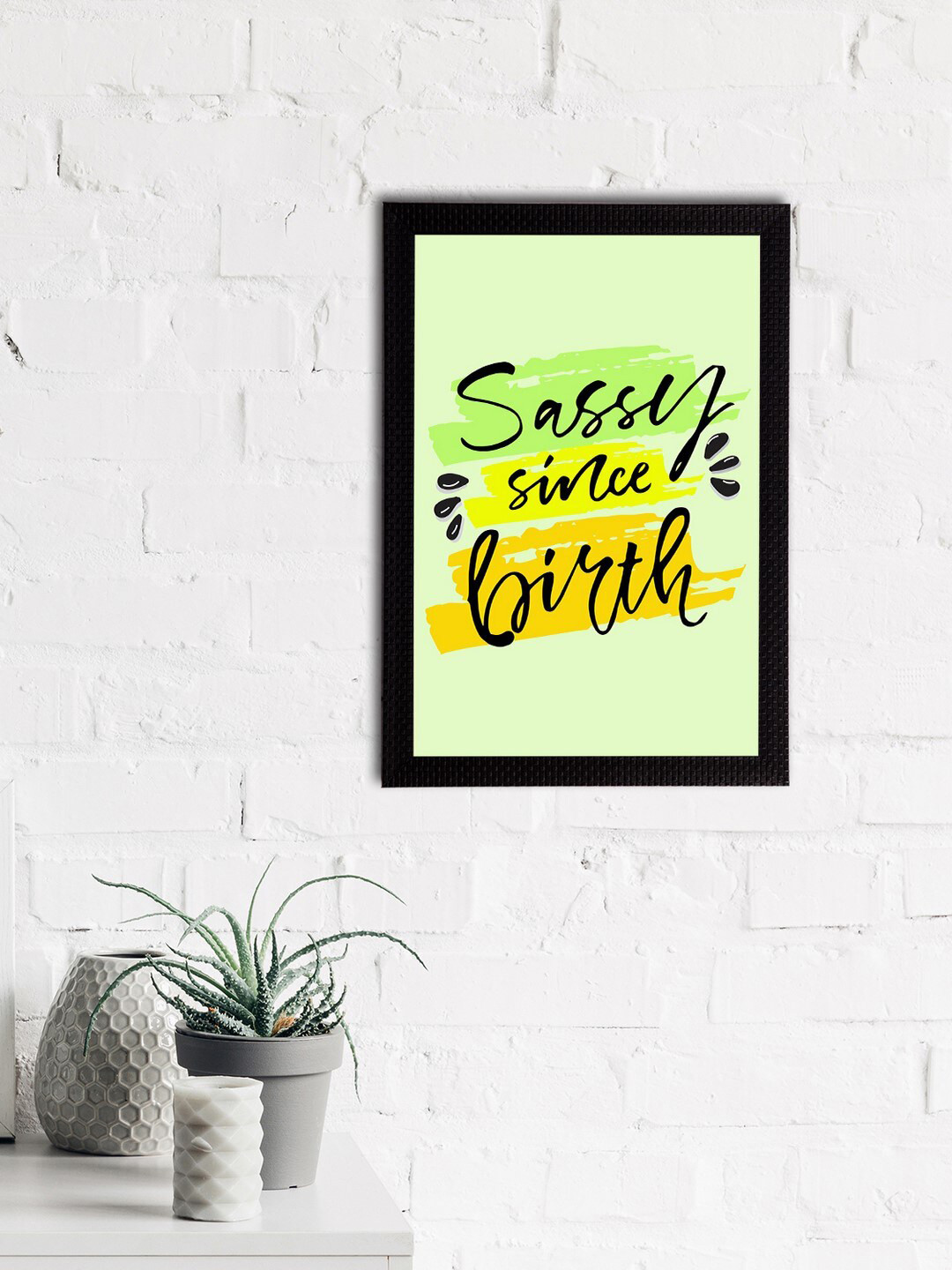 eCraftIndia Sassy Since Birth Paper Wall Rectangle Photographs Wall Art -14 x 10 In