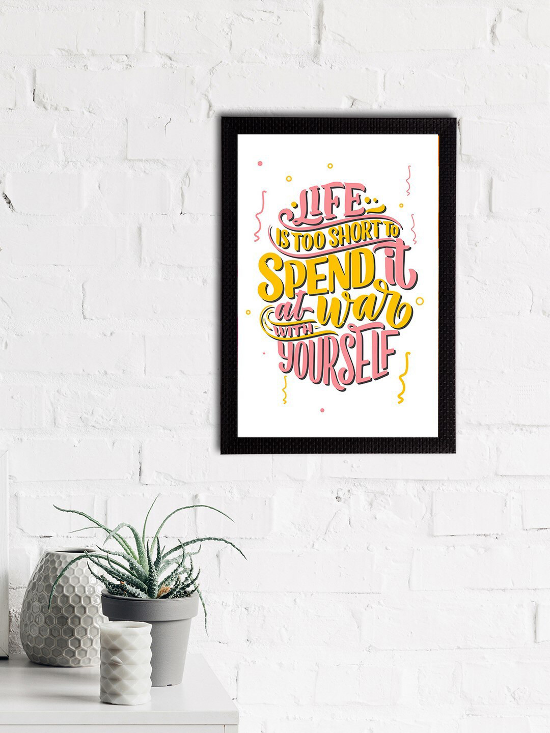 eCraftIndia Quote Wall Rectangle Paintings Wall Art - 10 x 14In