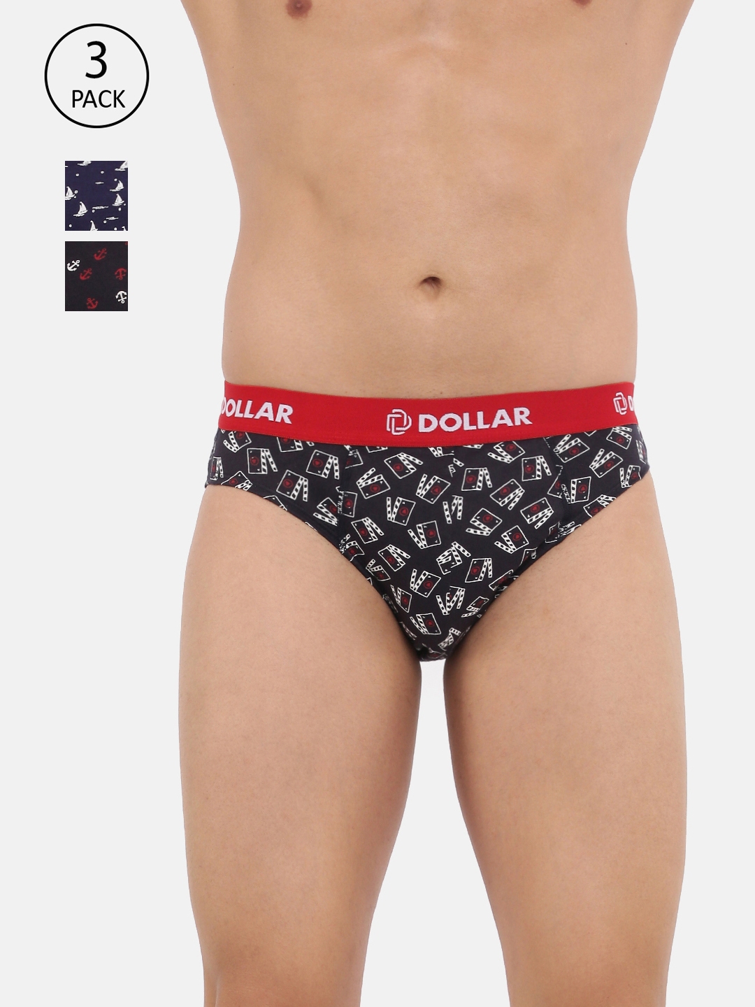 Buy Dollar Bigboss Assorted Trunks - Pack of 3 for Men's Online