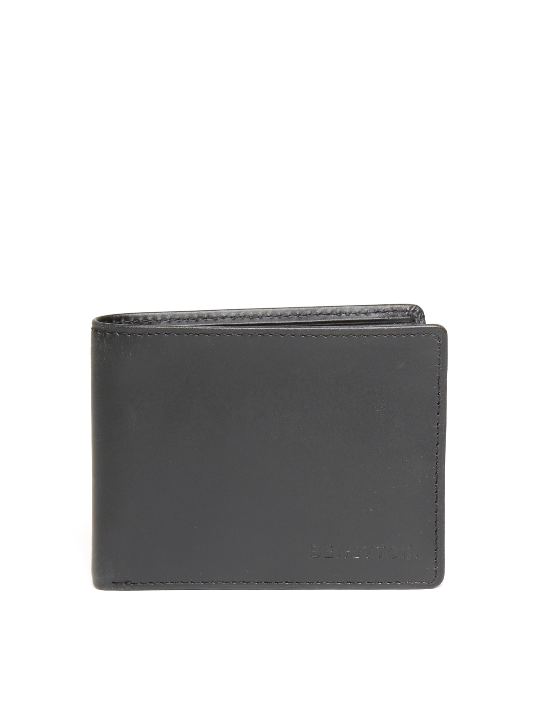 Buy United Colors Of Benetton Men Black Genuine Leather Wallet Wallets For Men 1330173 Myntra