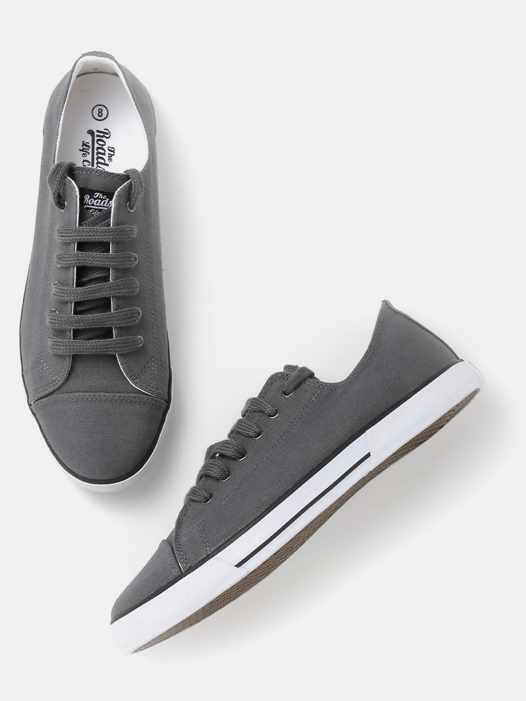 grey canvas sneakers