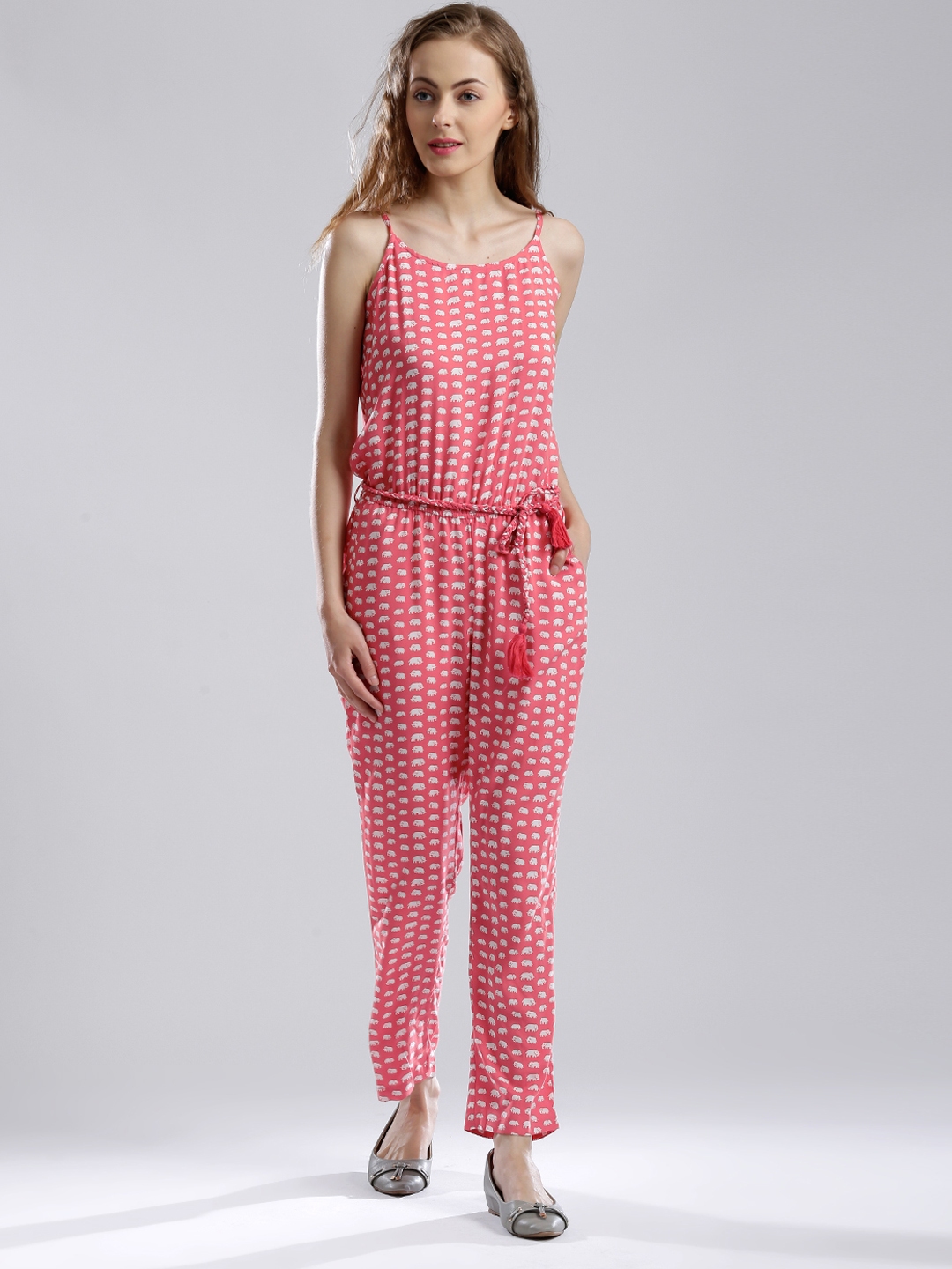 elephant print jumpsuit