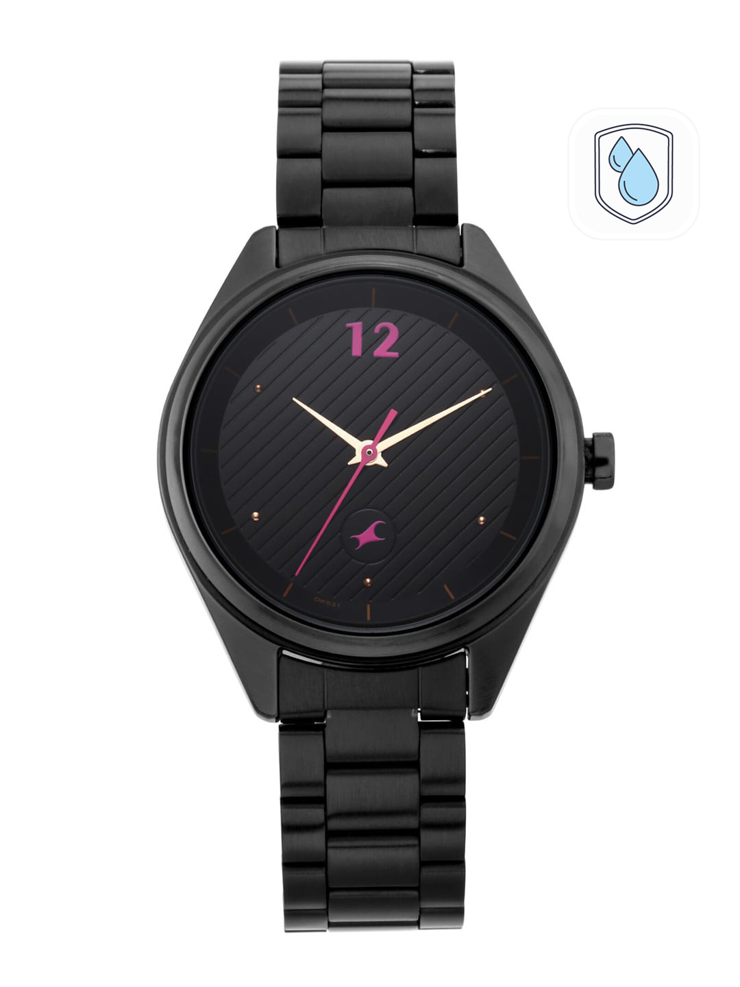 Fastrack Women Black Analogue Watch 6215NM01