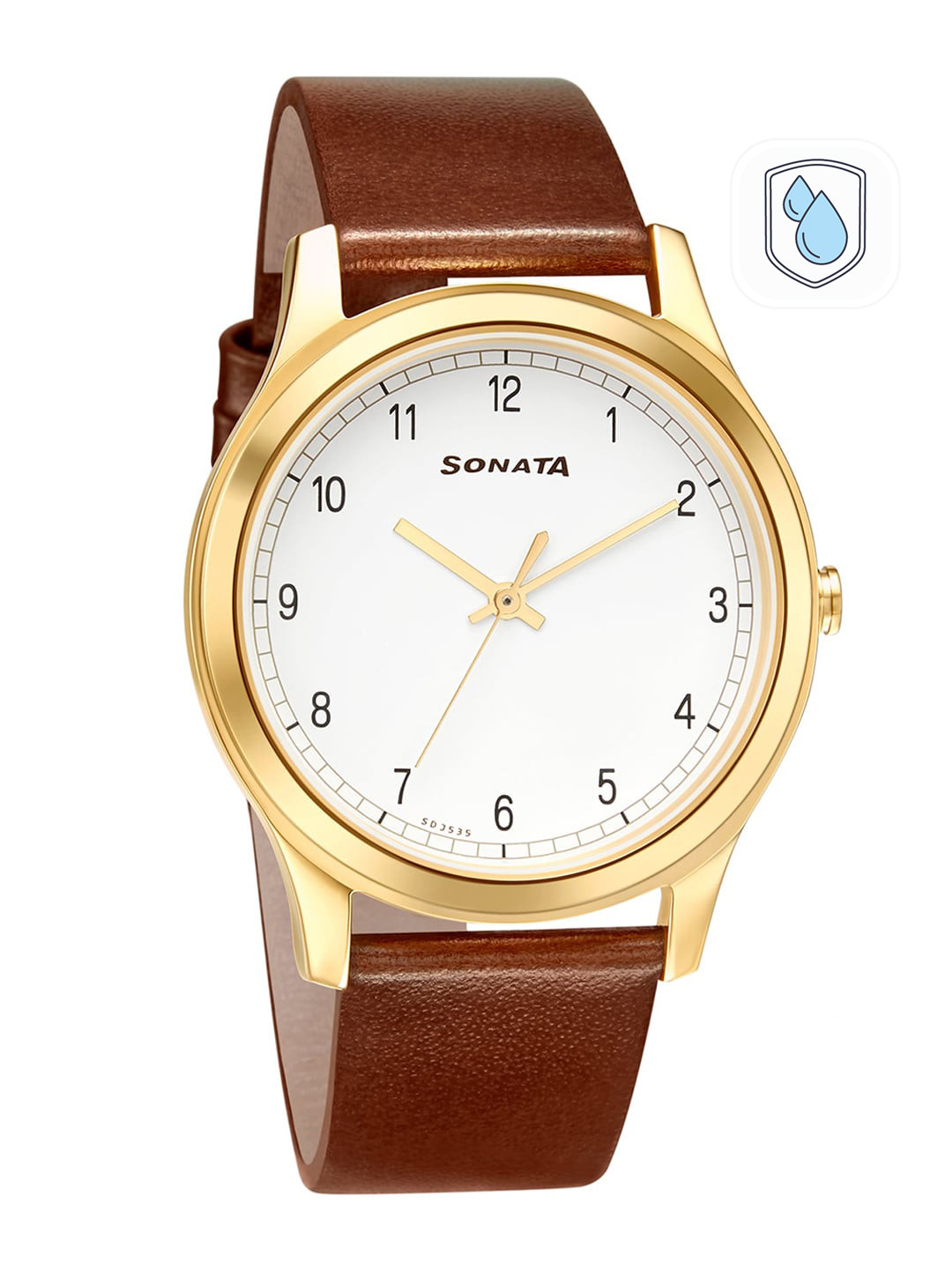 Sonata Men White Analogue Watch 7135YL01