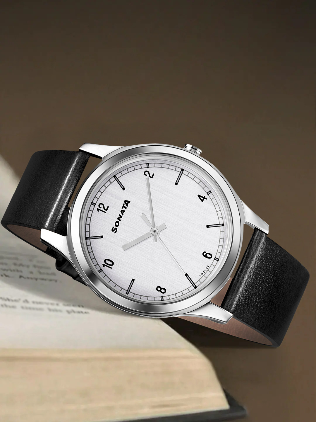 Sonata Men White Analogue Watch 7135SL01