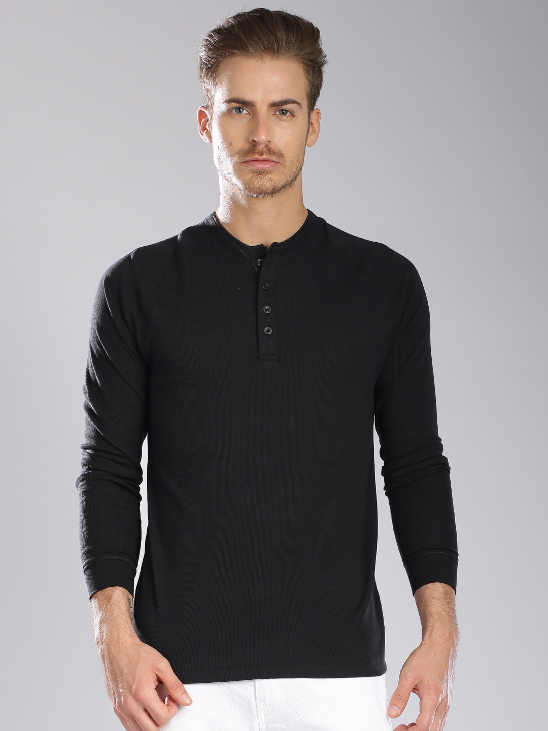 Buy Levi's Black Henley T Shirt - Tshirts for Men 1333141 | Myntra