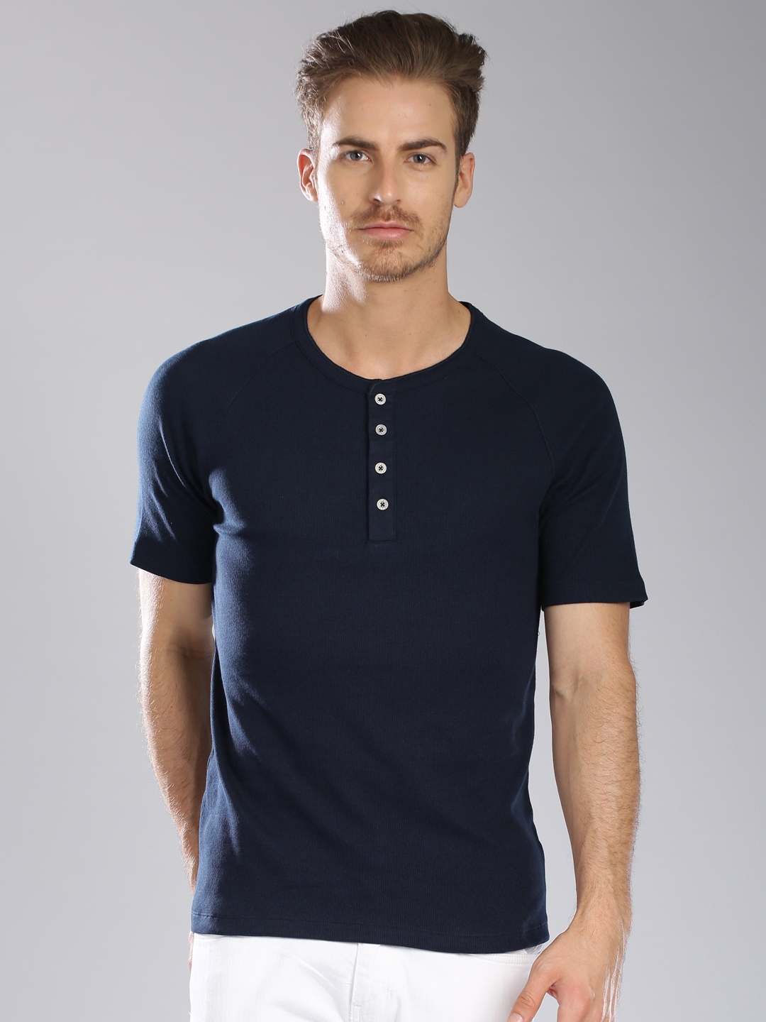 Buy Levi's Navy Henley T Shirt - Tshirts for Men 1333150 | Myntra