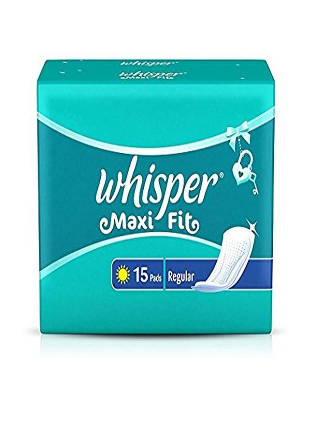 Whisper Maxi Fit Regular Wings Sanitary Pads - 15 Pcs