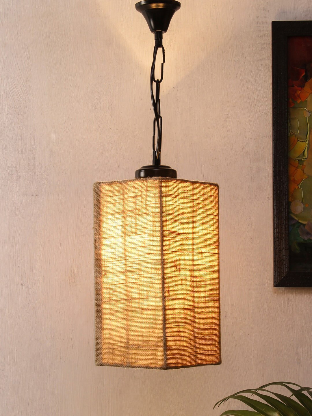 Devansh Beige Solid Ceiling Hanging Light