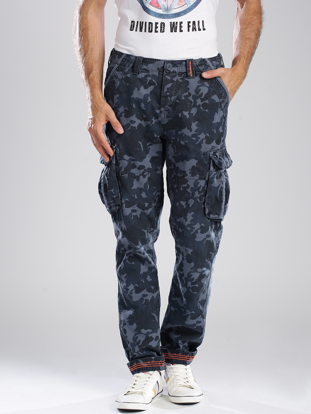 Buy online Blue Camouflage Cargos Casual Trouser from Bottom Wear for Men  by Sapper for 1649 at 25 off  2023 Limeroadcom