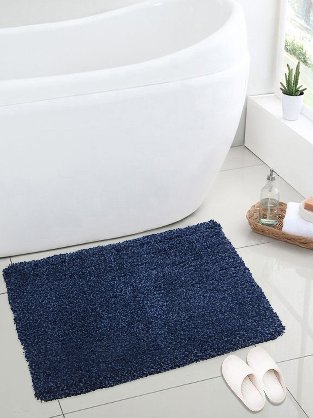 Saral Home Blue Foor Mat