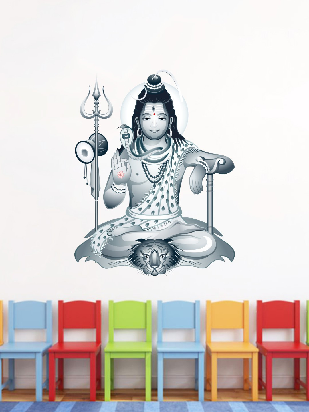 rawpockets Multicoloured Princess Wall Sticker