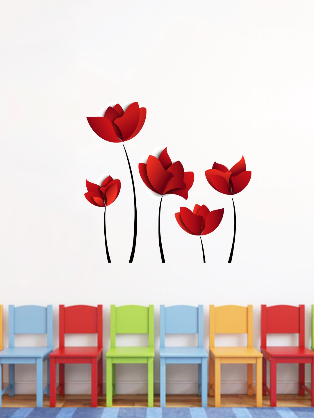 rawpockets Orange & Brown Wall Sticker