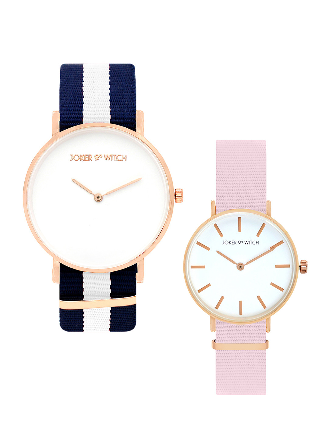 JOKER & WITCH Blu & Jewel Couple Watches JWCW108