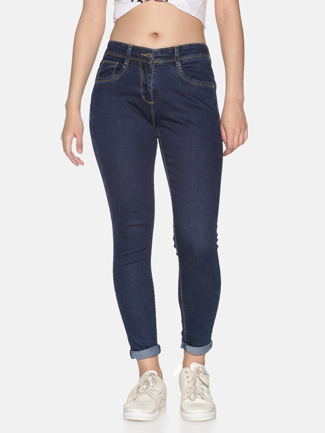 Buy TWIN BIRDS Women Blue Skinny Fit Mid Rise Clean Look Jeans - Jeans for  Women 13389686