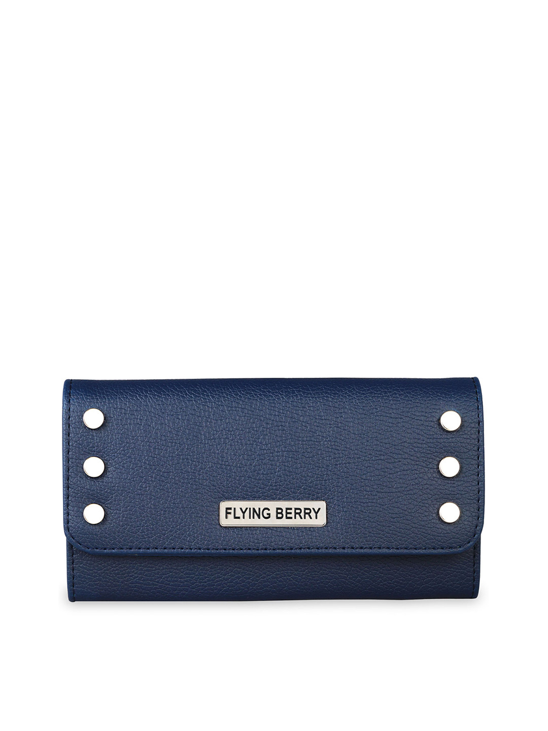 Flying Berry Womens Blue Clutch