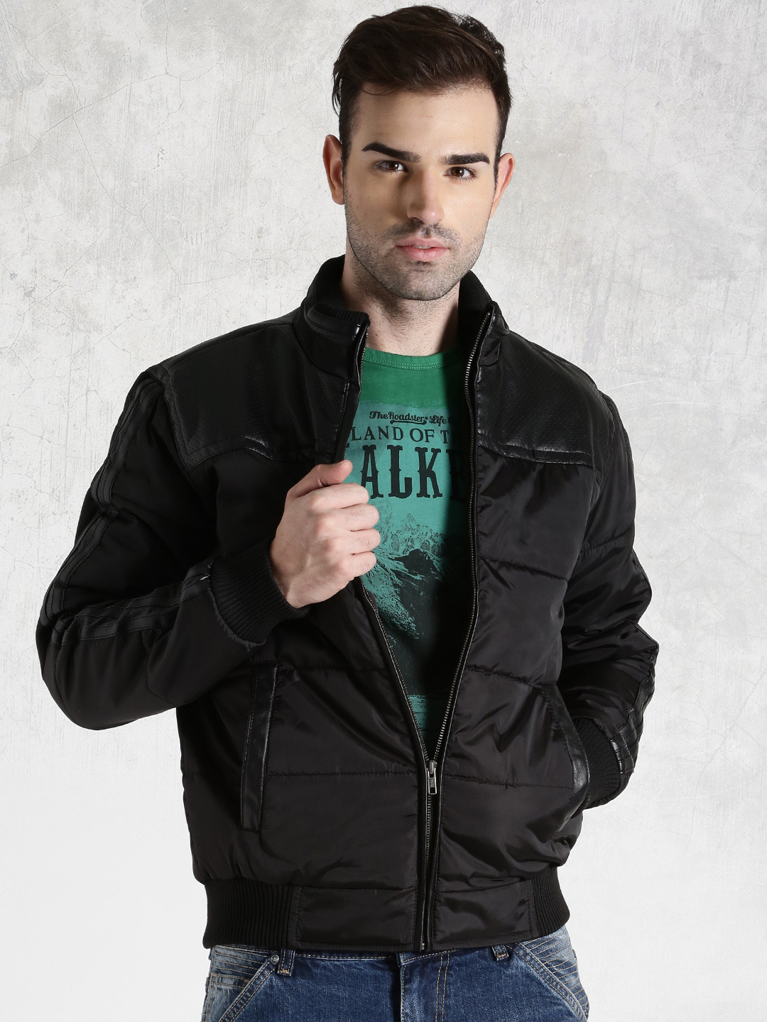 Roadster black padded jacket Clearance