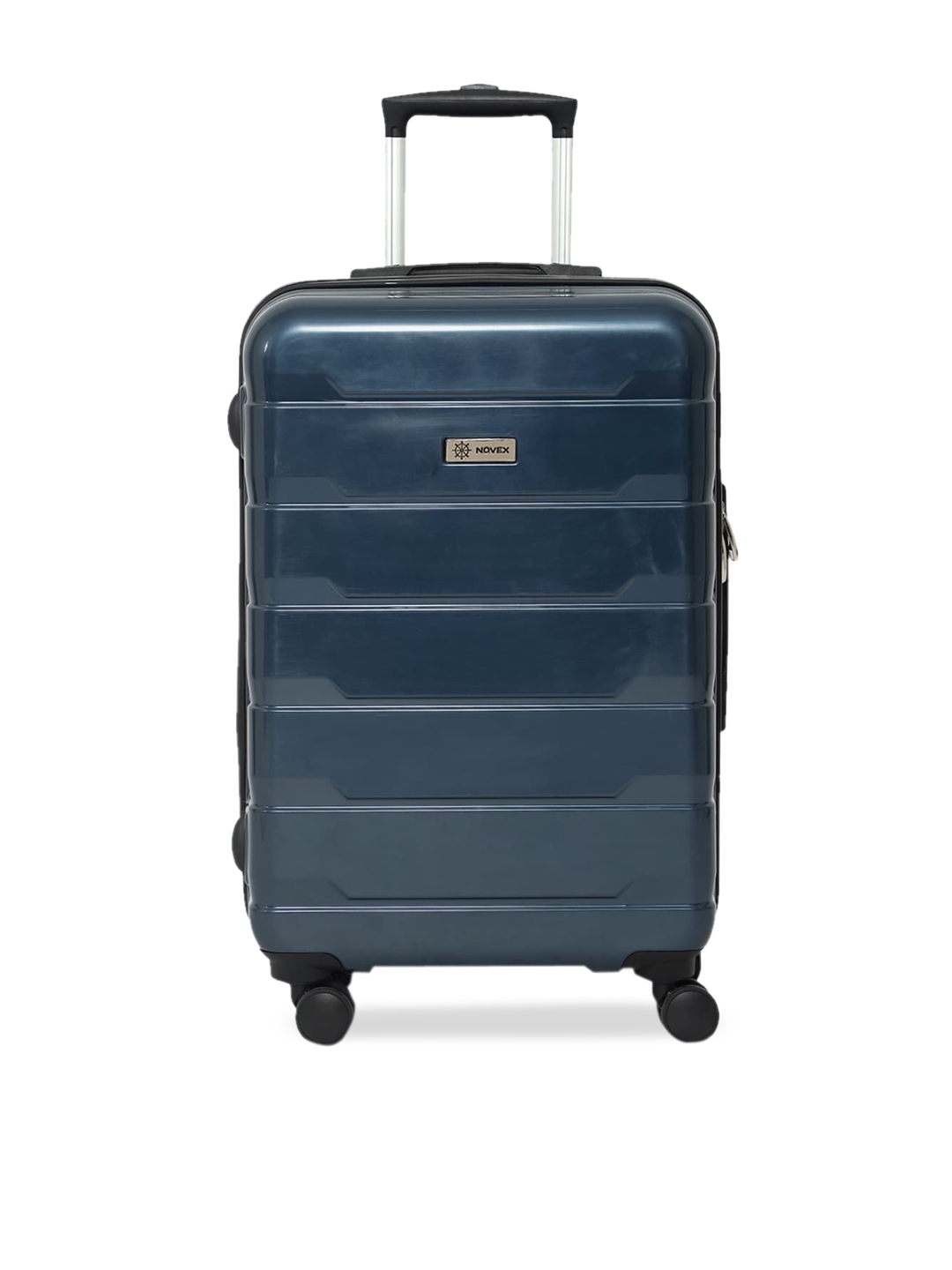 NOVEX Unisex Blue Solid Hard Luggage Cabin Trolley Bag