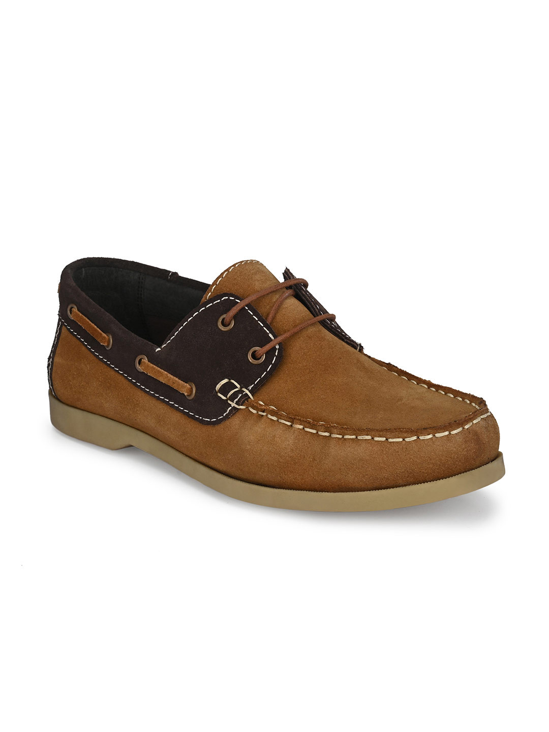 CARLO ROMANO Men Tan Boat Shoes
