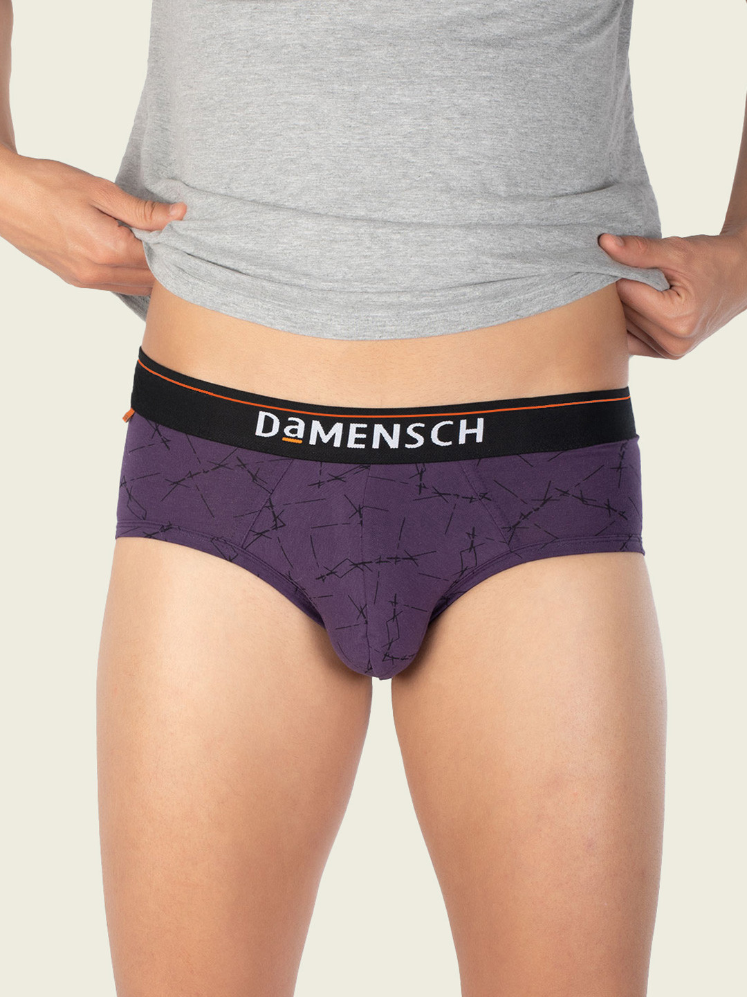 DAMENSCH Men Deo-Cotton Printed Brief DAM-CTP-B-PNP