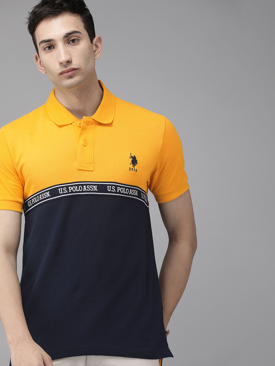 Us polo sale t shirts myntra