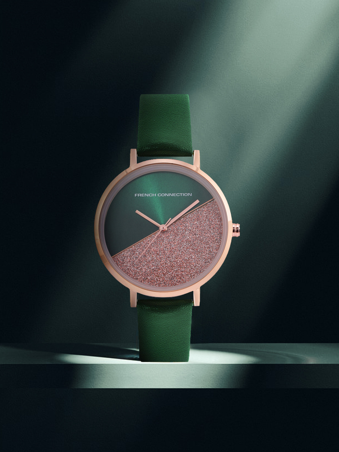 French Connection Women Green & Pink Analogue Watch FCN0008C-R