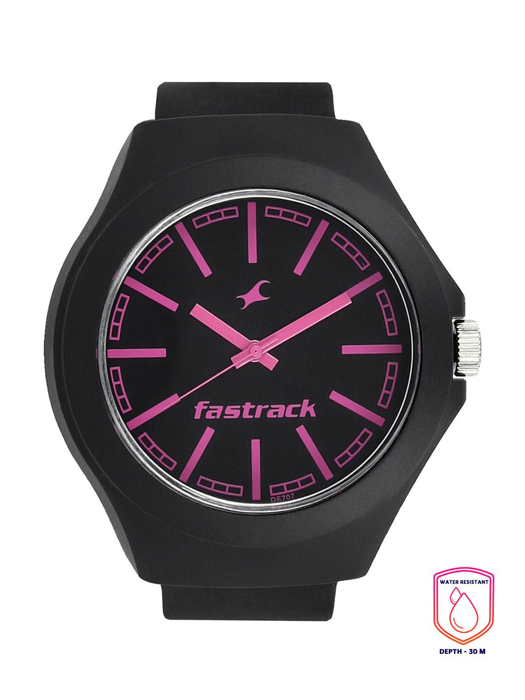 Fastrack Men Black Dial & Black Straps Analogue Watch