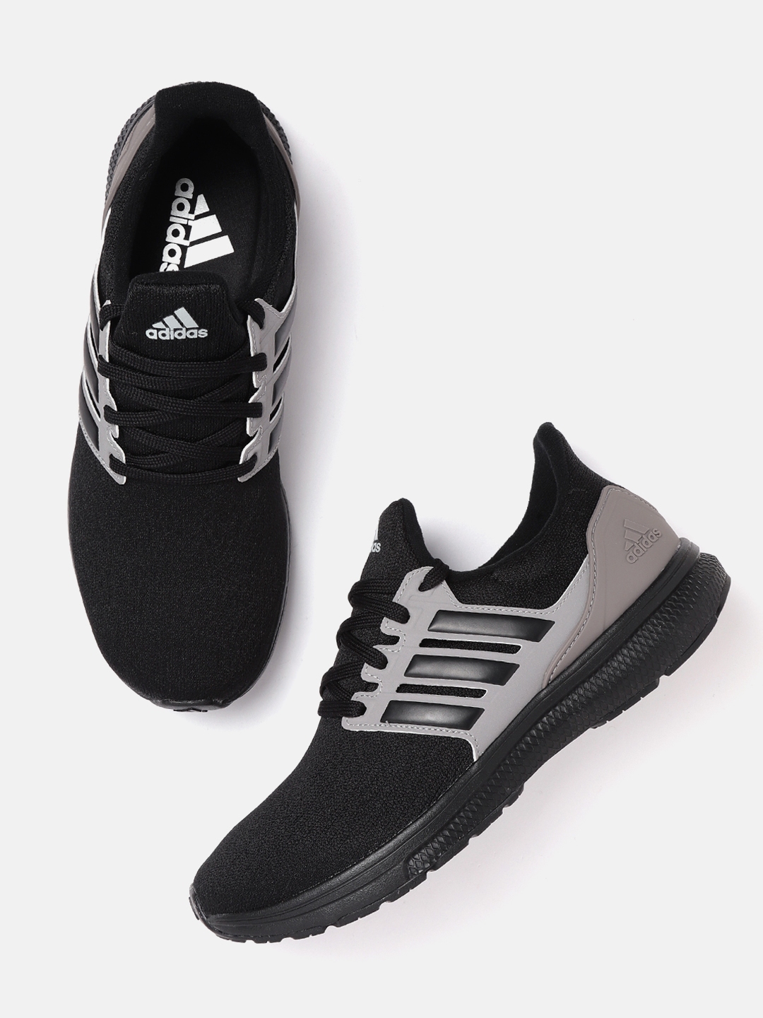 Buy ADIDAS Men Black Grey Adi Pace Knitted Running Shoes with Colourblocking Sports Shoes for Men 13444558 Myntra